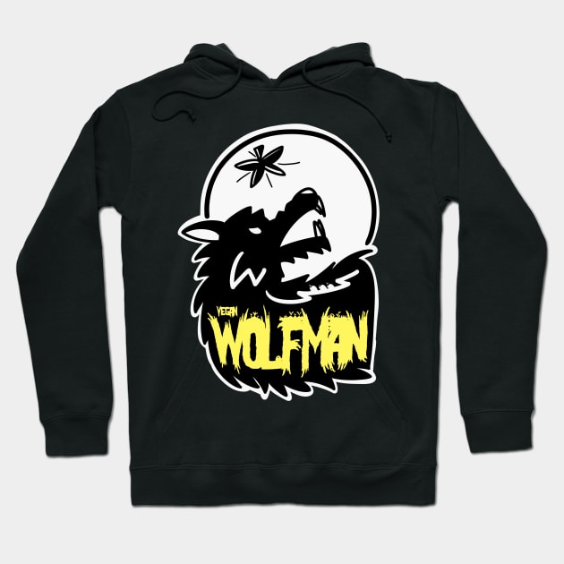 The Vegan Wolf Man Logo Hoodie by EatSleepMeep